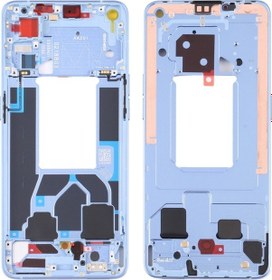 Resim Cbtx Oppo Reno7 5g Çin Pfjm10 Ön Muhafaza Lcd Çerçeve Çerçeve Plakası Mavi 
