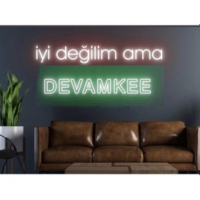 Resim Twins Led Iyi Değilim Ama Devamke Yazılı Neon Tabela Kırmızıyeşil Model:model:18543366 Kırmızı - Yeşil 