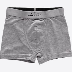 Resim Malabadi Erkek Çocuk Gri 8 Li Paket Pamuk Elastan Boxer 208 