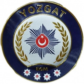 Resim ÇUKUROVA ÜTÜ YOZGAT P o l i s Kol Arması 3D Plastik TPU, Yeni Tip, Cırtlı, Standart Ölçü, 1.sınıf Kalite 