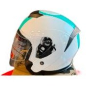 Resim Jiekai Güneş Vizörlü Yarım Kask Beyaz 