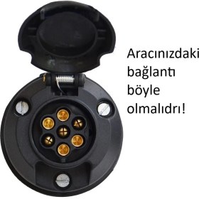 Resim Karavan/römork Elektrik Bağlantısı Adaptörü: 7 Pin'den 13 Pin'e Dönüştürücü 