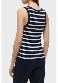 Resim Tommy Hilfiger Bayan Top Ww0ww43920 0a4 Beyaz-mavi Beyaz-mavi 