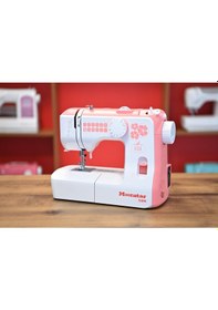 Resim Moonstar Ev Tipi Düz Dikiş Makinesi 12 Desenli / Model 588 Pembe 