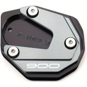 Resim Dashanshop Kawasaki Z900 Z650 2017-2025 Gri Motor Modifiye Alaşım Oturak Ve Ayaklık Kelepçe Tabanı 