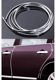 Resim 3 Metre Araç Içi Dışı Geçmeli Koruyucu U Tipi Nikelaj Elkamet Çıta Kapı Koruyucu 