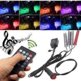 Resim Müziğe Sese Duyarlı Ayak Altı Led Kumandalı Rgb 