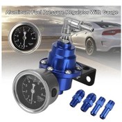 Resim Elmpaly 7 Renkli Led Göstergeli Ve Ayarlanabilir Yakıt Basınç Kontrol Cihazlı Evrensel Araç Yakıt Güçlendirici Kit - Mor 