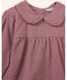 Resim Defacto Bebe Yaka Pötikareli Poplin Uzun Kollu Gömlek Kız Bebek G8135a526spbr229 Bordo-br229 