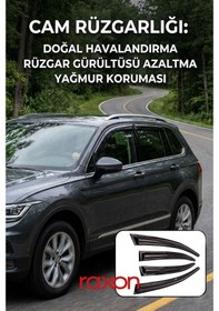 Resim Peugeot 3008 2009-2016 Cam Rüzgarlığı 4'lü Paket 