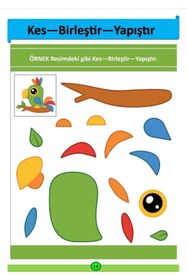 Resim Enine Boyuna Eğitim Kes-yapıştır Birleştir (laminasyonlu - Sert) 