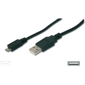 Resim Digitus Ak-300127-018-s 1.8 Mt Usb 2.0 To Micro Usb B Erkek-erkek Awg28 Ul Usb 2.0 Kablo 