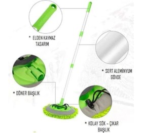 Resim MCM Group Yedek Bezli Mikrofiber Araba Yıkama Fırçası 