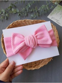 Resim pempem bandana Kız Bebek iri fiyonklu Bandana 