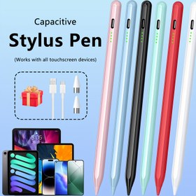 Resim İPad/Android Telefon ve Tabletler için Stylus Kalem, Akıcı Yazım, Hızlı Şarj, Yüksek Hassasiyetli Kapasitif Stylus, iOS Tabletler İçin Uygun, Piyasadaki Dokunmatik Ekran Cihazların %95'ine Uyumlu, Yedek Uçlar ve Şarj Kablosu Dahil, Ders Çalışma, İş ve Oyun Oynama İçin İdeal 