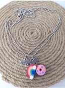 Resim Best Friend Arkadaşlık Çift Kolye Donut Gökkuşağı Bijuteri Takı A 