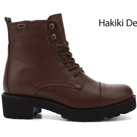Resim Gönderi(R) Gönderi R Kahve Floter Fermuarlı Kauçuk Taban Hakiki Deri Postal Bot Kahve 