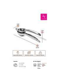 Resim Primanova Paslanmaz Limon Sıkacağı - Metalik Metal 