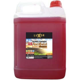 Resim Luxor Kimya -42 Kırmızı Güneş Enerjisi Antifrizi 4 Mevsim 5 Lt 