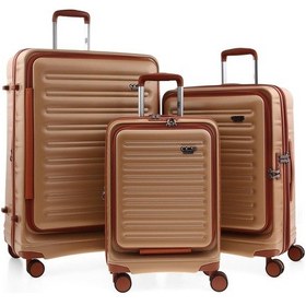 Resim Ççs 5238 3 Lü Valiz Seti Kahve Kahverengi 