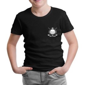 Resim Lord T-Shirt Golf Kulübü - Golf Club Siyah Çocuk Tshirt 