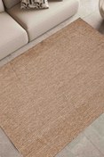 Resim Oriente Home Velora Açık Kahve Hasır Dokuma Kaymaz Taban Sisal Kilim Yıkanabilir Mutfak Halısı 8740 