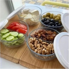 Resim Teknotrust Iki Bölmeli Kahvaltılık Saklama Kabı Seti, Pratik ve Şık Tasarım 