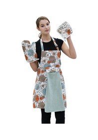 Resim Tulipa Ayar Askılı Sıvı Geçirmez Su Geçirmez Mutfak Önlüğü Eldiven Tutacak Antrasit 