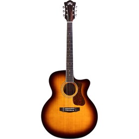 Resim Guild F-250CE Deluxe Elektro Akustik Gitar (Antique Burst) 