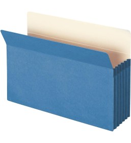 Resim Dosya Cebi, Düz Kesimli Tab, 12,5 cm Genişletme, Yasal Boyut, Mavi, Kutu Başına 10 (74235) 