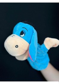 Resim Eşek El Kuklası Hareketli Ağızlı El Kuklaları Mavi 