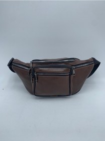 Resim Nahitatyana Unisex Kahve Çok Cepli Hakiki Deri Freebag Bel Çantas Kahve - Kahve 