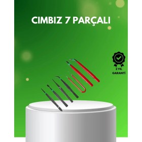 Resim Savarga 7 Parça Hassas Çelik Cımbız Seti Elektronik ve Saat Tamiri Için 