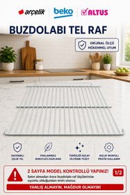 Resim ÖZ BEYAZ EŞYA -K-8460 T Buzdolabı Tel Raf (2.SAYFA MODEL KONTRL EDİNİZ) 