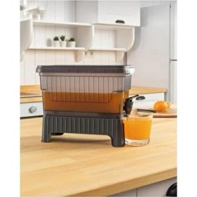 Resim Musluklu ve Ayaklı Buzdolabı Sebili 4lt Su Sebili Limonata Portakal Suyu Ayaklı Damacana Sebil 