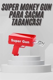 Resim shopwave KRM Para Dolar Saçma Para Atma Tabancası Otomatik Kırmızı Oyuncak KRM 