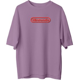 Resim Nintendo - Oversize T-Shirt - XL / Mor 