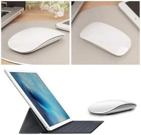 Resim DUHALINE Bluetooth Touch Şarjlı Mouse Tablet Telefon Bilgisayar ile Uyumlu Sessiz Dokunmatik Kablosuz Fare 