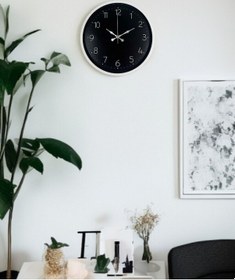 Resim 36 Cm Dekoratif Sade Duvar Saati Çok Renkli 