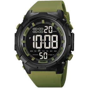 Resim Skmei Erkek Moda Saati Açık Hava Su Geçirmez Büyük Kadran Çok İşlevli Spor Dijital Saat Erkek Saati Yeşil 