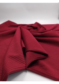 Resim Çizgili Kadife Kumaş Bordo 