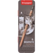 Resim Bruynzeel Expression Graphite Dereceli Kalem Eskiz Çizim Karakalem Seti 6'lı 