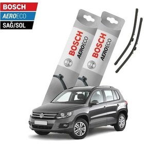 Resim Bosch , Volkswagen Tiguan 2010 Model Bosch Aeroeco Muz Silecek Takımı 