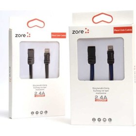 Resim Zore Mest Lightning Usb Kablo 1M-Siyah 