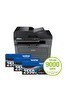 Resim Brother MFC-L2806DW Yazıcı/Tarayıcı/Fotokopi/Fax/Dub/WiFi Lazer Yazıcı (3 Tam Dolu Toner) 