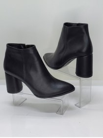 Resim meluxury shoes Cilt Klasik Siyah Platform Topuklu Fermuarlı Kadın Bot 