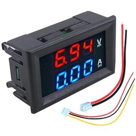 Resim Dijital Voltmetre Dijital Ampermetre Dual Dc 0-100v 10a Rodevino 