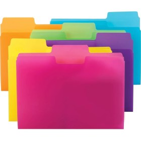 Resim Supertab Dosya Klasörü, Büyük Boy 1/3 Kesim Sekmesi, Harf Boyutu, Poli, Paket Başına 18 (10515) 