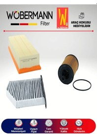 Resim Wöbermann VW Jetta 1.9 TDI Filtre Bakım Seti 2006-2010 3'lü Karbonlu 