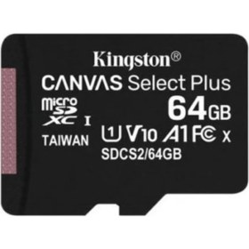 Resim Kingston 64GB Microsdxc Canvas Select Plus Hafıza Kartı SDCS2/64GB 